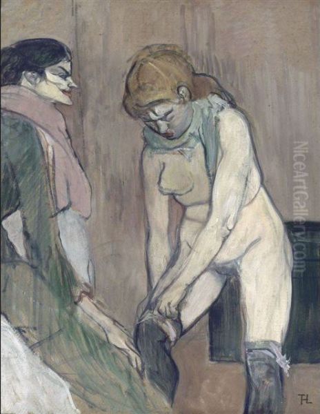 Herve Lewandowski Femme tirant son bas - view 1