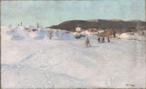 Winter in Vestre Aker by Frits Thaulow