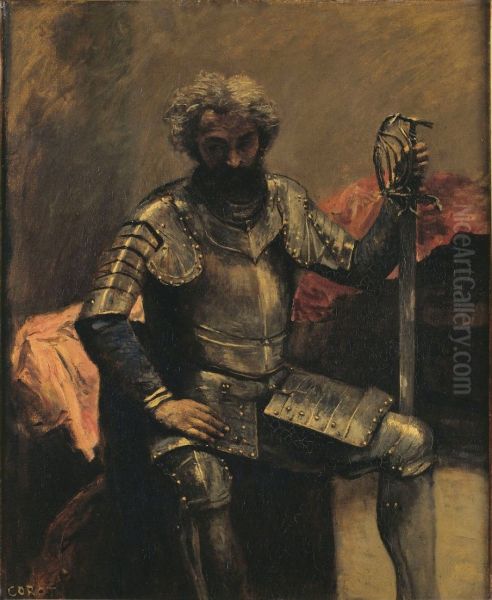 The seated armed Man - view 1