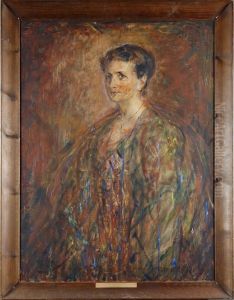 Portrattforestallande Julia Jolin Fodd Carlson by Mina Carlsson-Bredberg