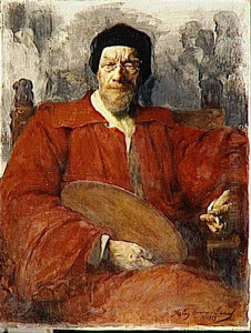 Portrait ofJean Paul Laurens(1838-1921), French painter Portrait ofJean Paul Laurens(1838-1921), French painter