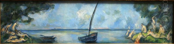 The boat and the bathers - view 1