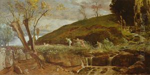 Diana's Hunting / The hunt of Diana by Arnold Bocklin