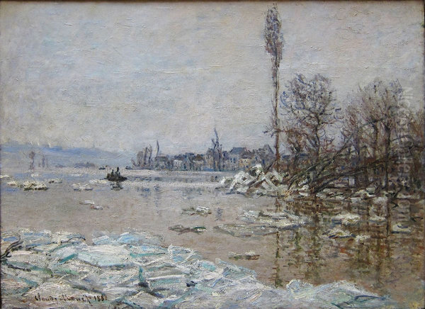 Debacle at Vetheuil, View of Lavacourt - view 1