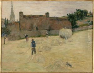 La Fenaison en Bretagne by Paul Gauguin