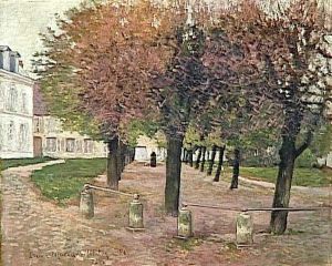La place de Fere-en-Tardenois by Etienne Moreau-Nelaton
