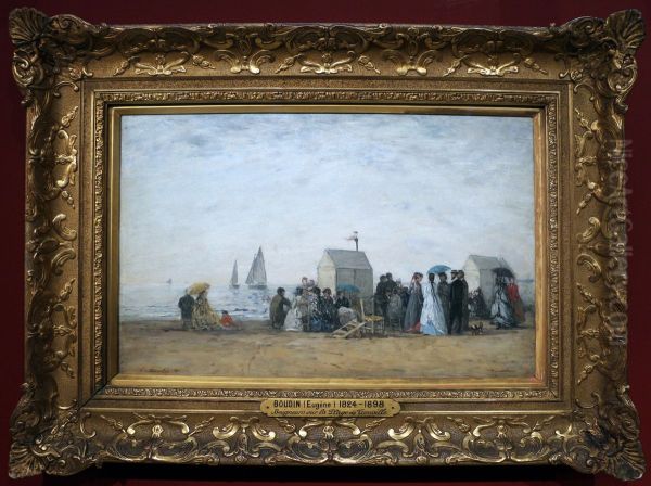 The Beach at Trouville - view 1