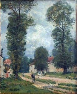 The Versailles Road by Alfred Sisley