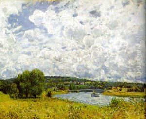 La Seine a Suresnes by Alfred Sisley