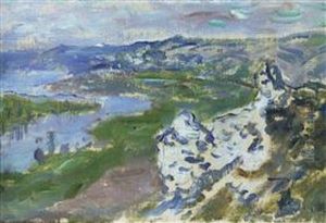 The Seine, from Chantemesle's Heights by Claude Oscar Monet