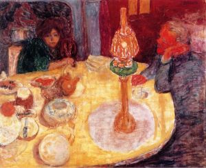 La Soiree sous la lampe by Pierre Bonnard