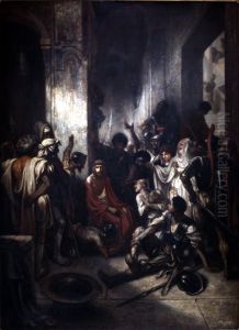 Christ in court by Alexandre-Gabriel Decamps