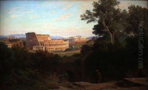 The Colosseum, viewed from Palatine Hill by Jean-Achille Benouville