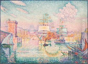 Entrance of Marseille Harbor by Paul Signac