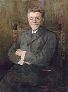 Portrait ofLeonce Benedite(1859-1925), French art historian by Amelie Beaury-Saurel