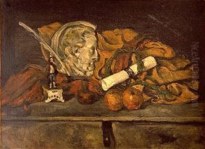 Nature morte au medaillon de Philippe Solari (Still life with a medaillon of Solari)