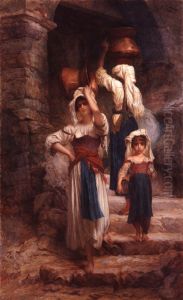 The women of Cervara, near Rome by Ernest Hebert