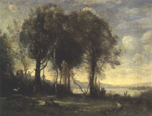 Les Chevriers de Castelgondolfo by Jean-Baptiste Camille Corot