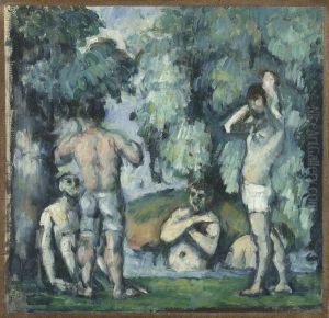 Cinq baigneurs by Paul Cezanne
