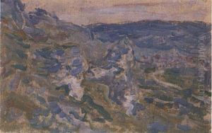 Hillsides near Vetheuil by Claude Oscar Monet