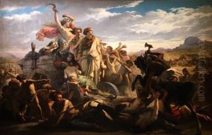 Les Femmes Gauloises by Auguste-Barthelemy Glaize