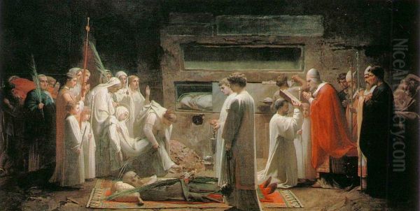 The Martyrs in the catacombs - view 1