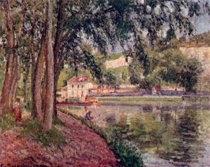 Treidelweg by Camille Pissarro