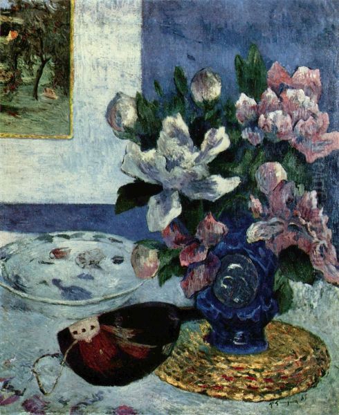 Still Life with Chinese Peonies and Mandoline - view 1