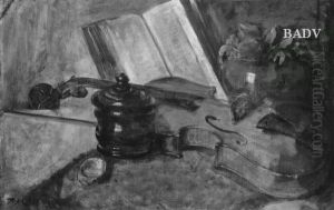 the violin of Johann Strauss by Hans Makart