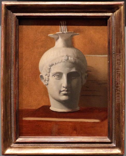 Oenochoe shaped head of young man - view 1