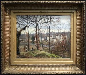 Paysage d'hiver a Louveciennes by Camille Pissarro