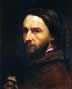Self-portrait by Adolphe-Felix Cals