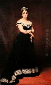 Portrait de Madame Claude Vignon par Gaston Casimir Saint-Pierre. by Gaston Casimir Saint-Pierre