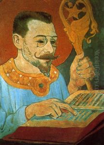 Portrait de Paul Ranson en tenue nabique by Paul Serusier