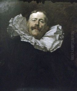 Portret of the painter Antione Guillemet (1841-1918) by Ferdinand Roybet