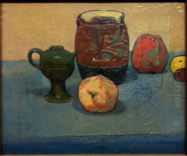 Pots de gres et pommes - view 1