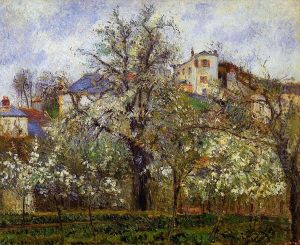 Orchard with Flowering Trees, Spring, Pontoise