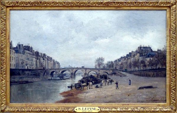 Quai de Seine, Pont-Marie, a Paris - view 1
