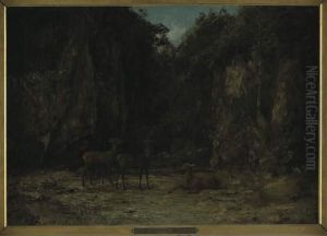 Deer shed at dusk