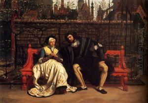Faust and Marguerite in the Garden by James Jacques Joseph Tissot