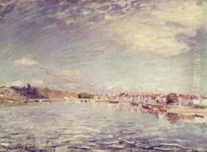 Saint-Mammes by Alfred Sisley