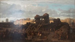 Siege of a city by the Romans by Brion, Gustave