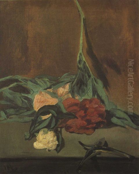 Tiges de Pivoines et Secateur - view 1