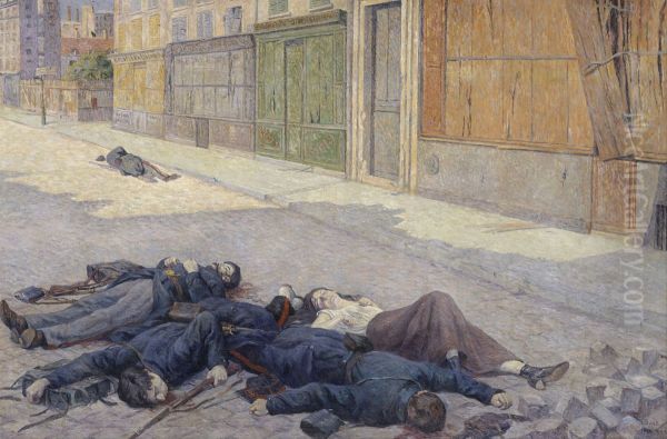 A Street in Paris in May 1871 - view 1