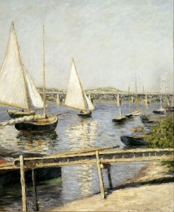 Voiliers a Argenteuil by Gustave Caillebotte