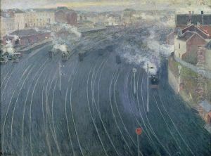 Vue de la gare du Luxembourg a Bruxelles