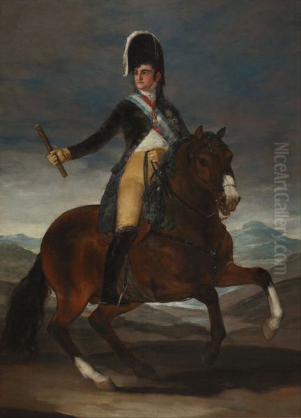 Retrato ecuestre de Fernando VII - view 1
