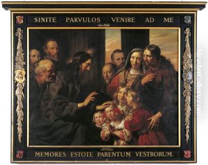 'Suffer the little children to come unto me': Pieter Braems, Emmerentia van der Laen and their children by Jan De Bray