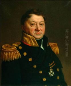 Portrait of Jan Daniel Musquetier by Cornelis Cels