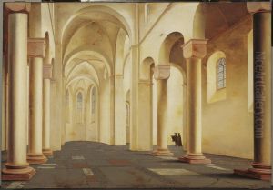 Idealized interior of the St. Pieterskerk in Utrecht